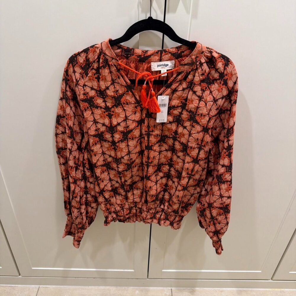 Anthropologie Porridge Clothing Orange Tie Dye